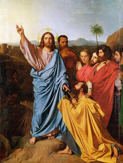 Jesus Returning the Keys to St. Peter by Jean Auguste Dominique Ingres